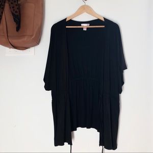 Maternity cardigan with drawstring